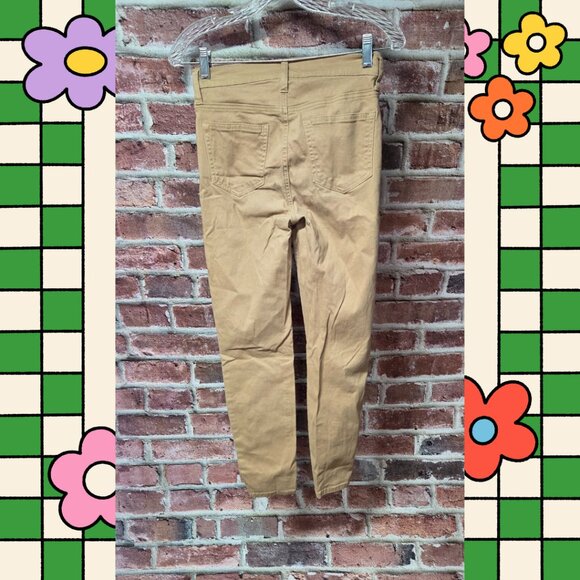 Re Generation Jeans 1 25 | Tan Mid Length Neutral Y2K Casual Streetwear Chic - Picture 2 of 5